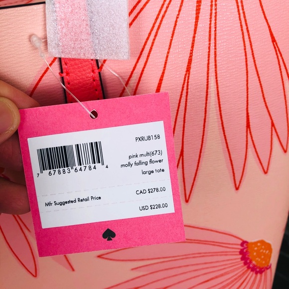❤️SOLD OUT❌Kate Spade Molly Flower Falling Tote❤️ - Picture 11 of 16